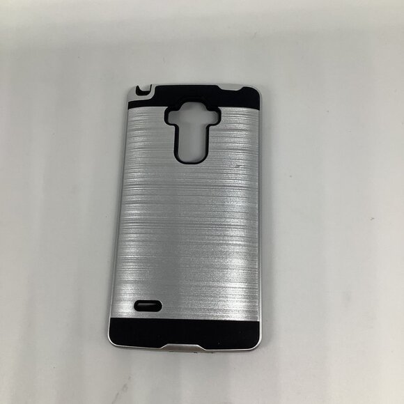 For LG G Stylo LS770 Black Brushed Hybrid Case Cover - Picture 1 of 9